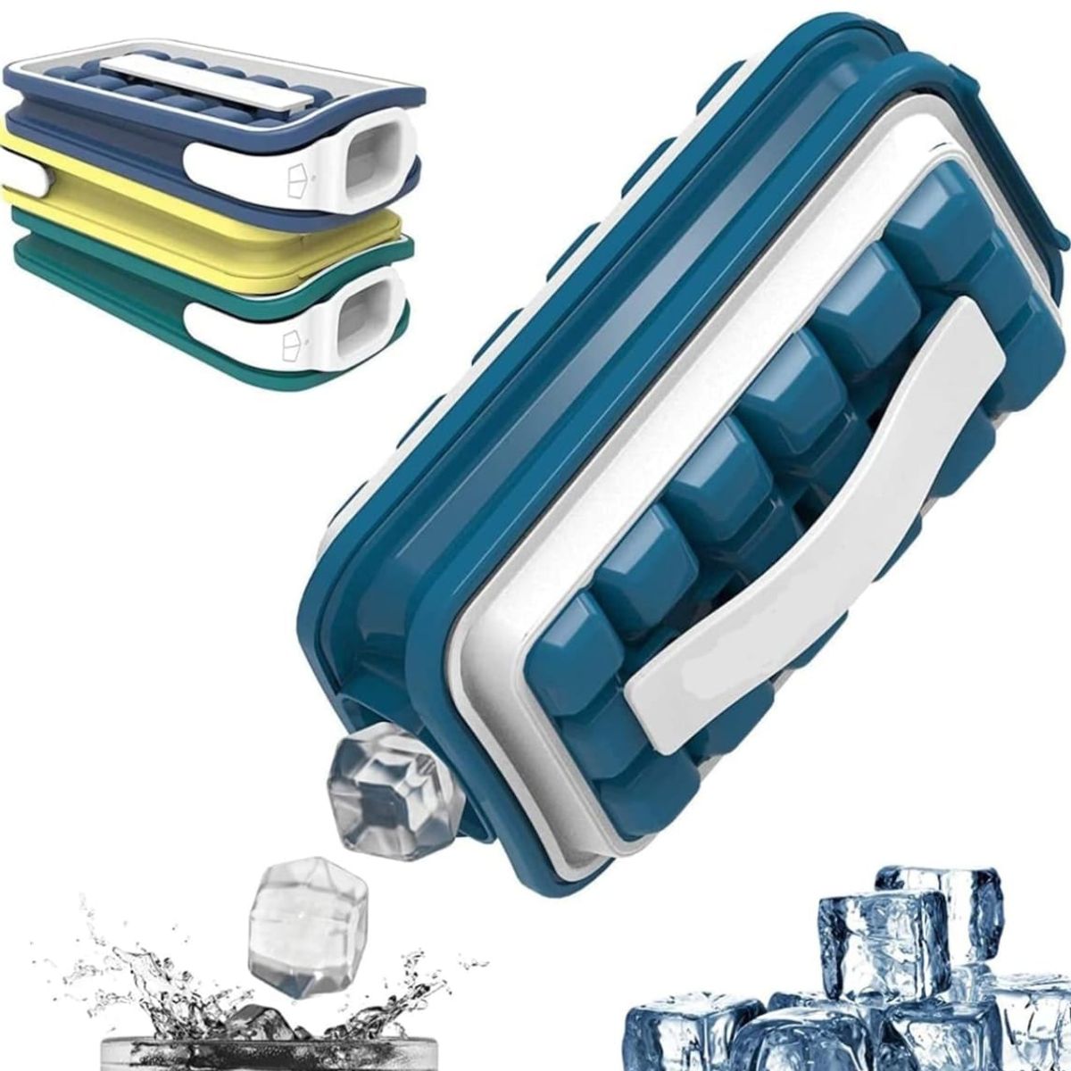 GENERICO - Hielera Rectangular Cubetas Para Hielo Cubeta De Silicona