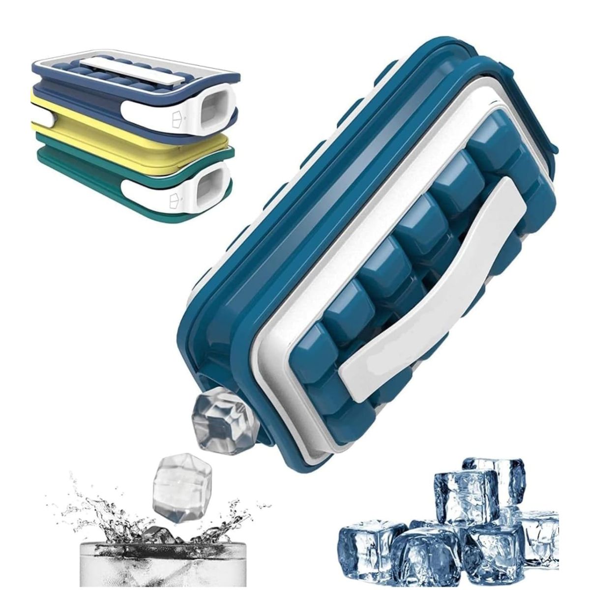 GENERICO - Hielera Rectangular Cubetas Para Hielo Cubeta De Silicona