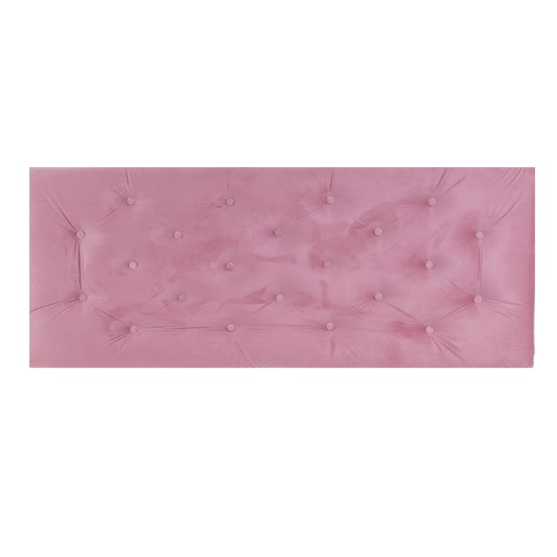 MUEBLES HVM - Respaldo HVM 2P Felpa Palo Rosa
