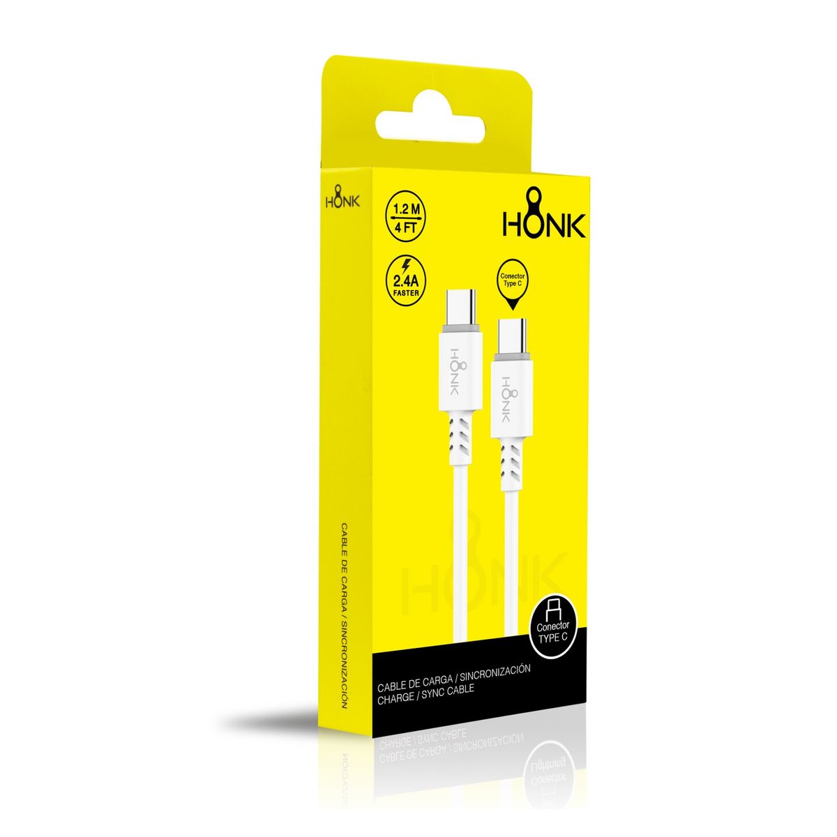 HONK - Cable Usb Tipo C a Tipo C Honk 24A 12mt