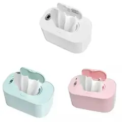 GENERICO - Caja Calentador Toallitas Húmedas Para Bebes Rosa usb