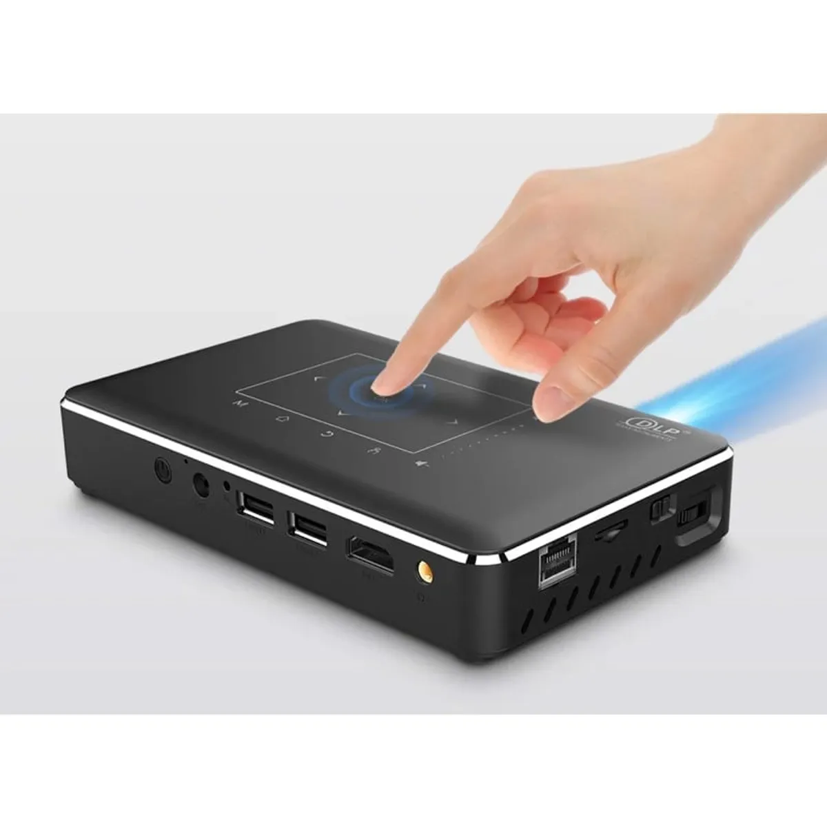 OEM - Proyector REAL TV P10 Mini 4K DLP Android 90 WiFi Bluetooth 40 portátil