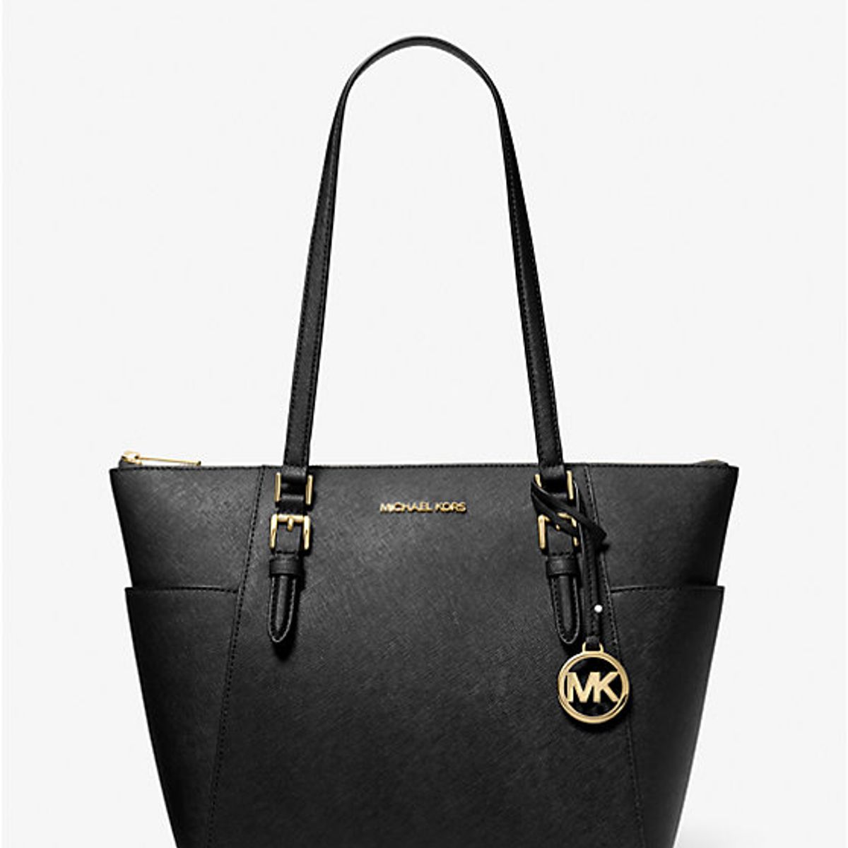 MICHAEL KORS - Cartera Michael Kors Tote mediano Charlotte negro liso