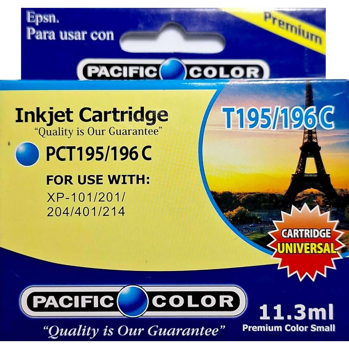 PACIFIC COLOR - Tinta Alternativa para Epson 195 Cyan