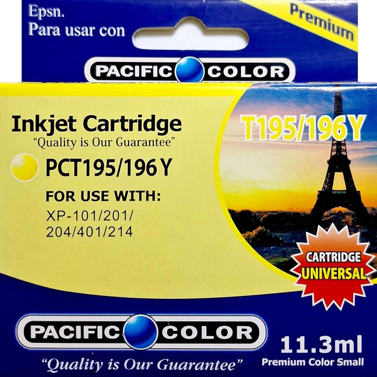 PACIFIC COLOR - Tinta Alternativa para Epson 195 Yellow