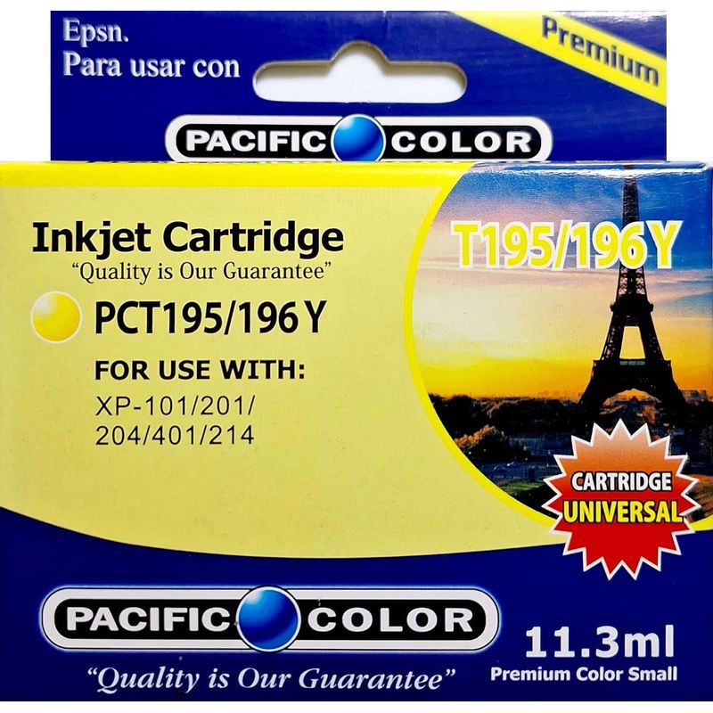 PACIFIC COLOR - Tinta Alternativa para Epson 195 Yellow