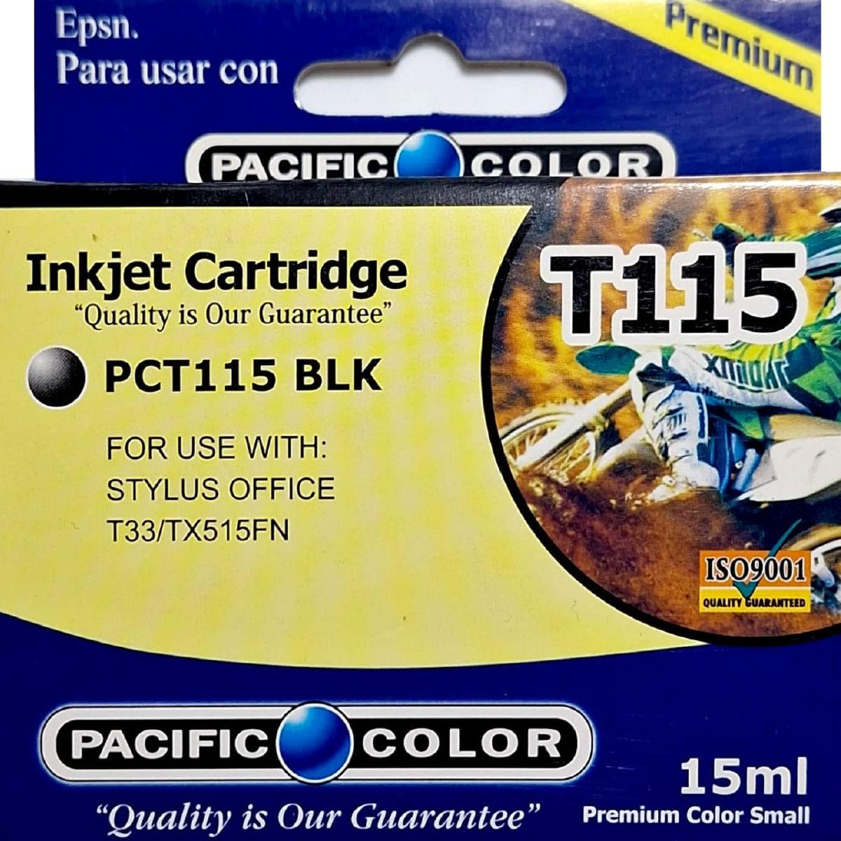 PACIFIC COLOR - Tinta Alternativa para Epson 115 Negra