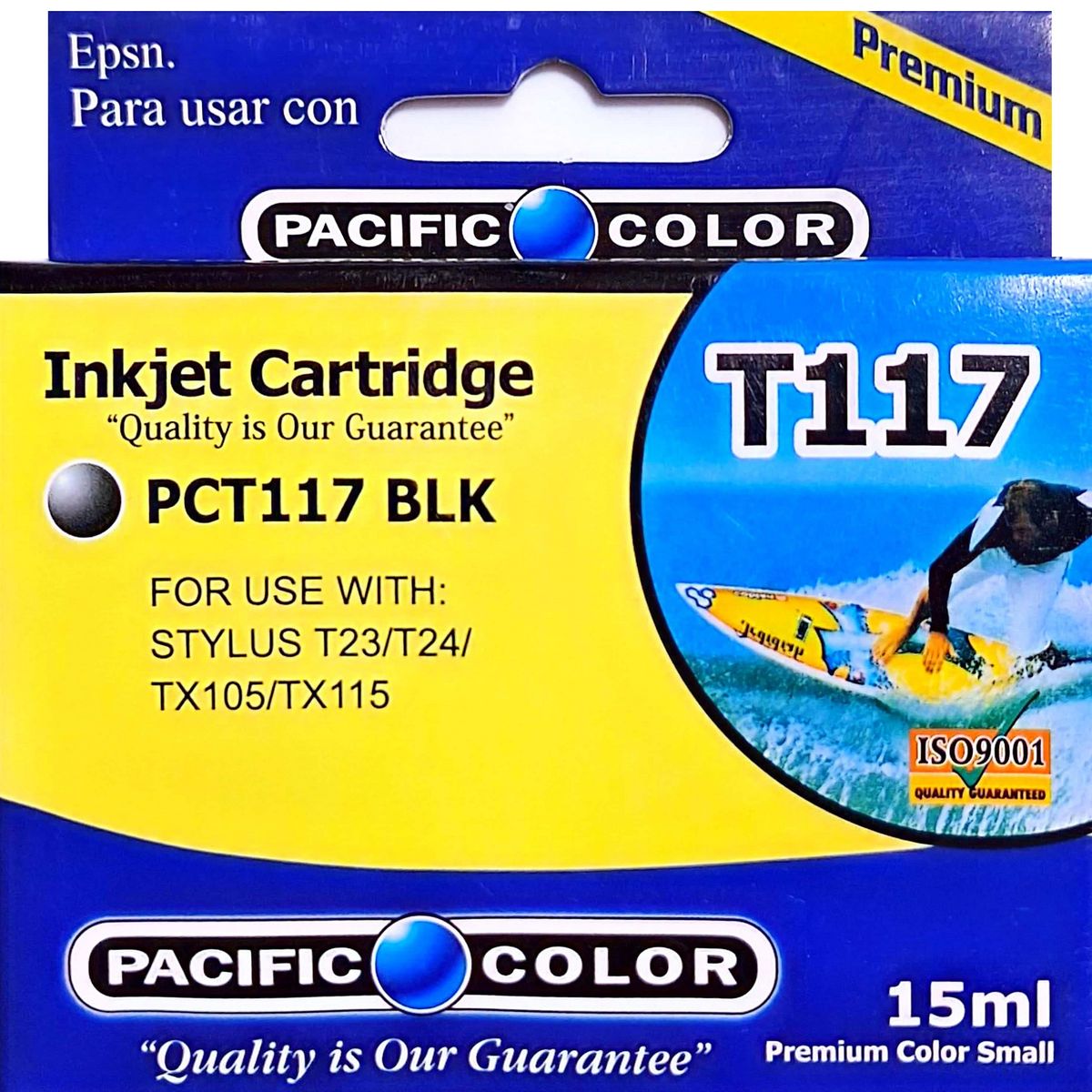 PACIFIC COLOR - Tinta Alternativa para Epson 117 Negra