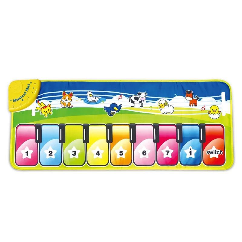 GENERICO - ALFOMBRA PIANO MUSICAL PARA BEBE Y NIÑOS VERDE