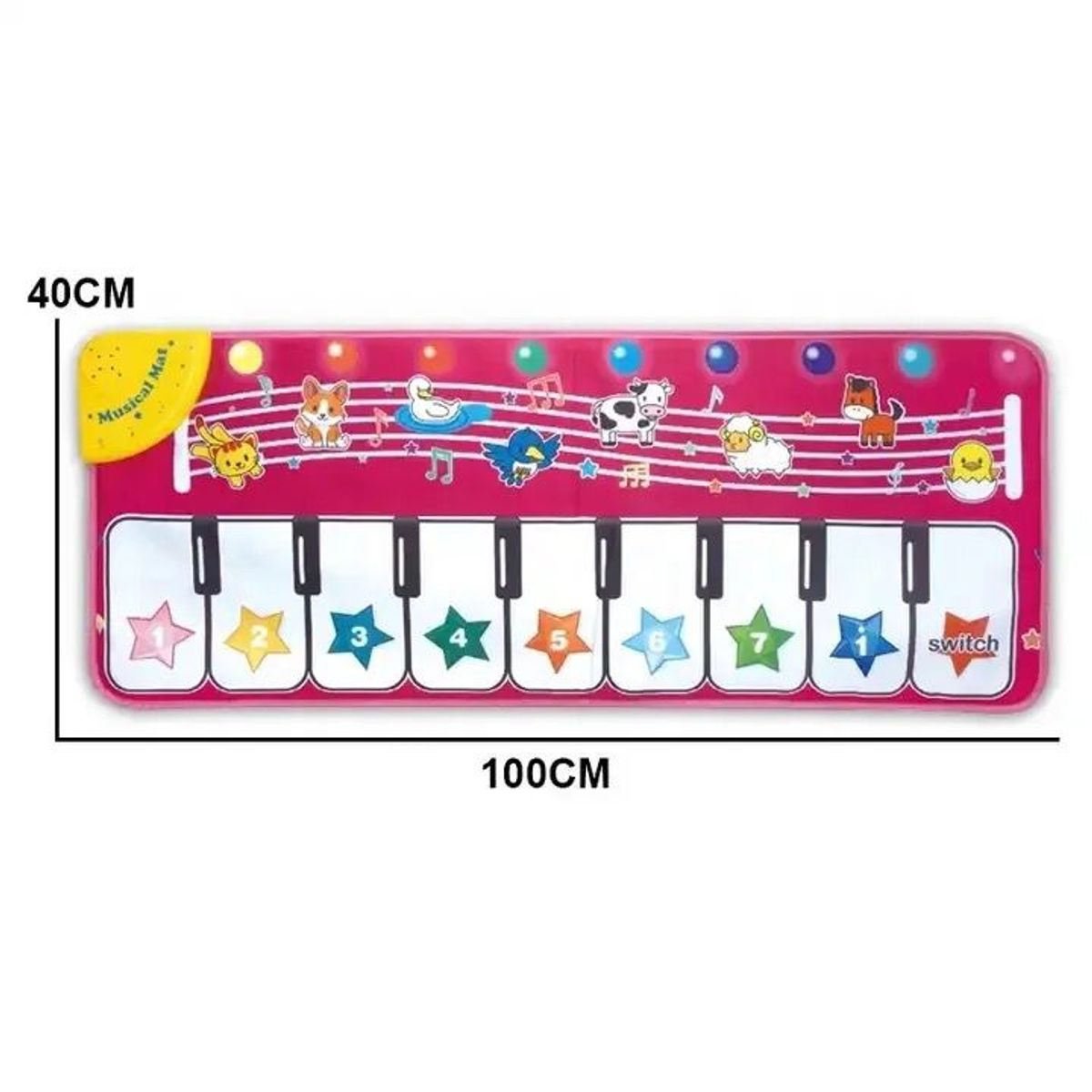 GENERICO - ALFOMBRA PIANO MUSICAL PARA BEBES