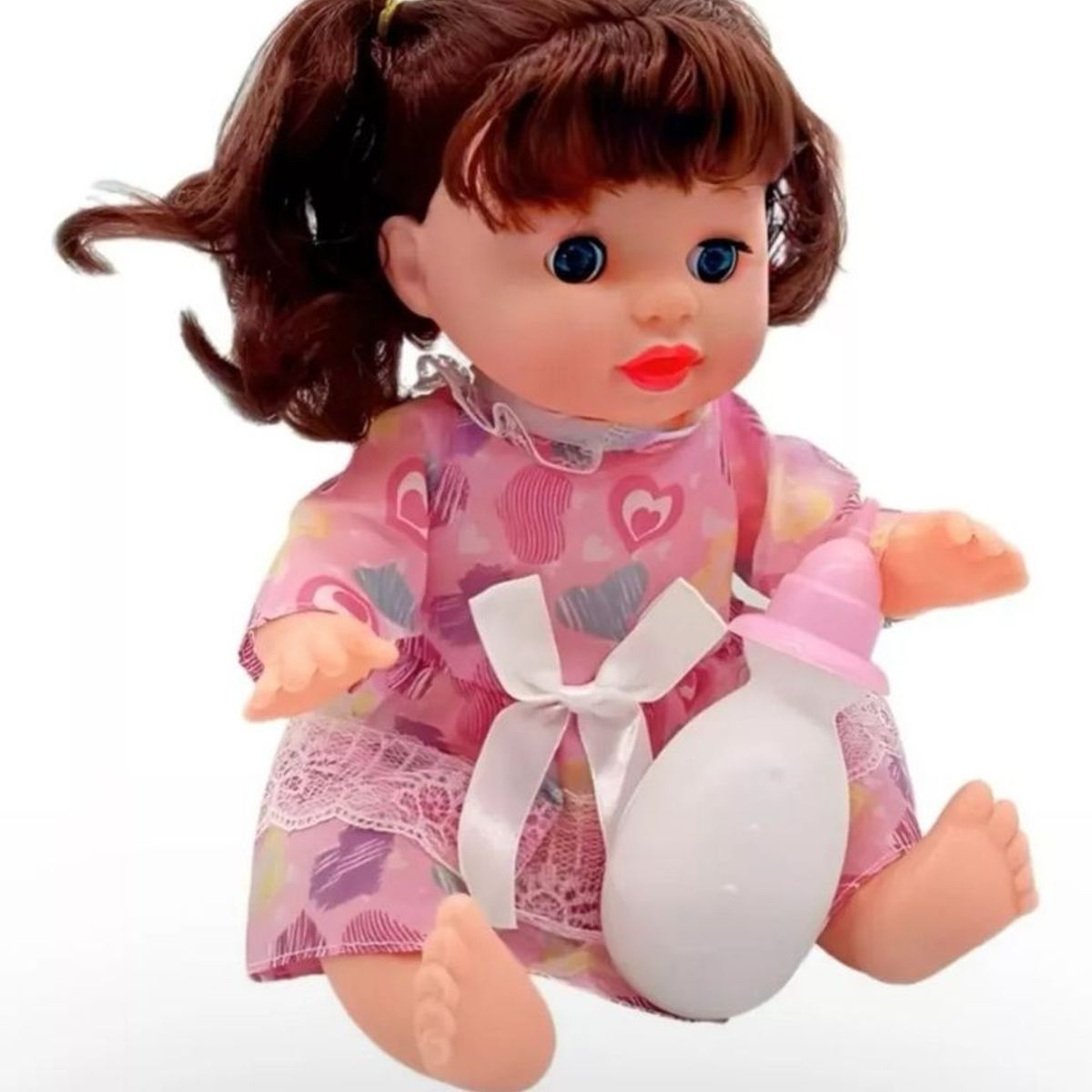 GENERICO - COCHE CUNA CON MUÑECA ROSADO