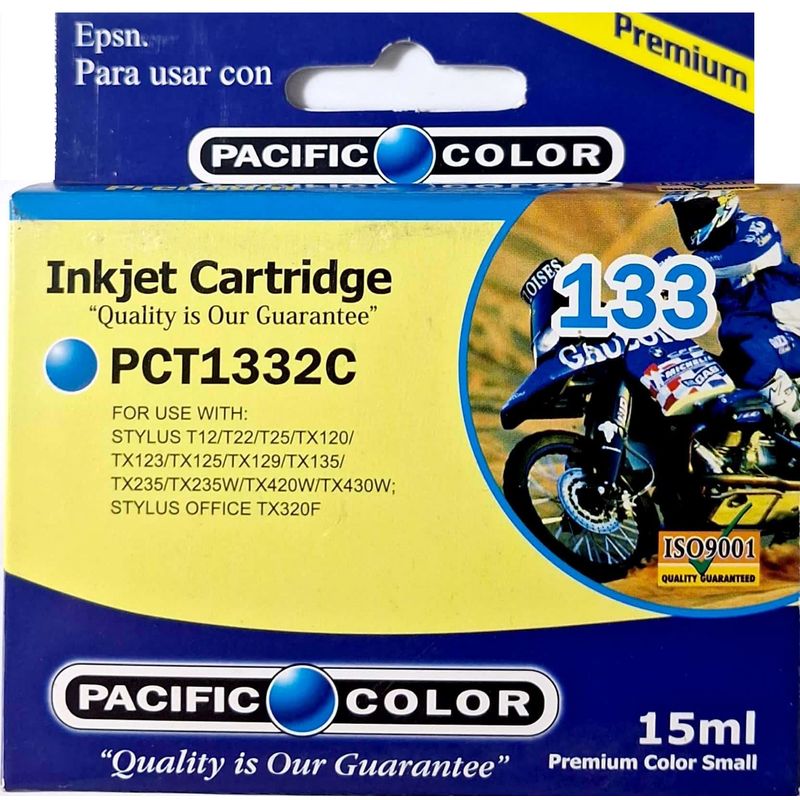 PACIFIC COLOR - Tinta Alternativa para Epson 133 Cyan