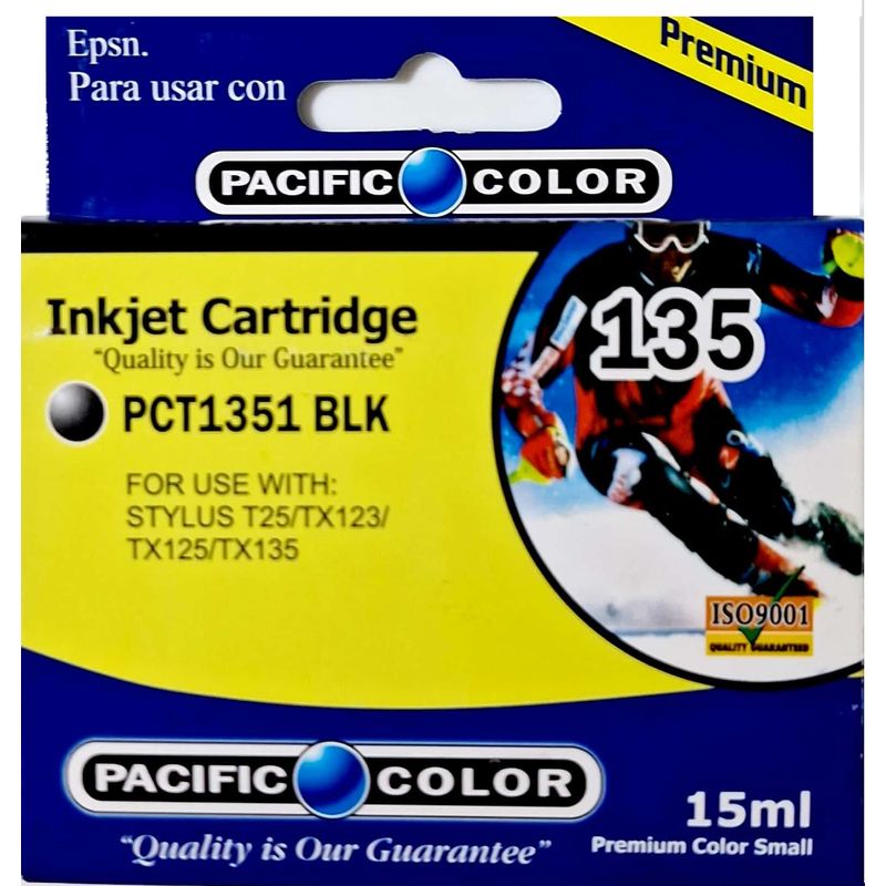 PACIFIC COLOR - Tinta Alternativa para Epson 135 Negra