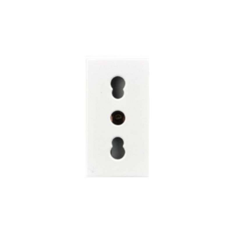 LEXO - Modulo Enchufe 2P+T 10A  16A 250V Blanco - Lexo