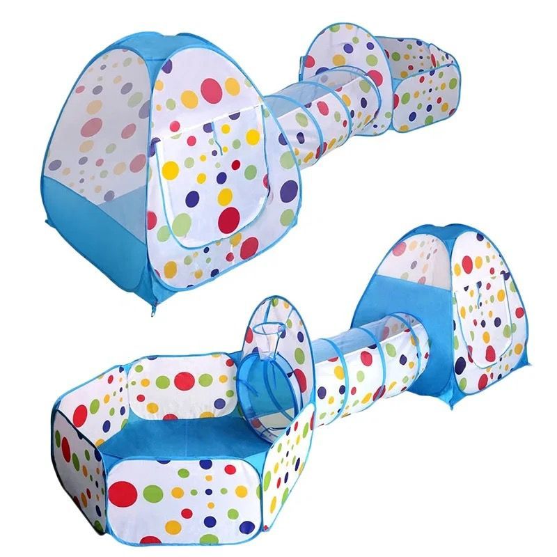 GENERICO - CARPA TUNEL PLEGABLE PARA NIÑOS AZUL