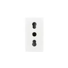 LEXO - Pack 3 Modulo Enchufe 2P+T 10A/16A 250V Blanco -