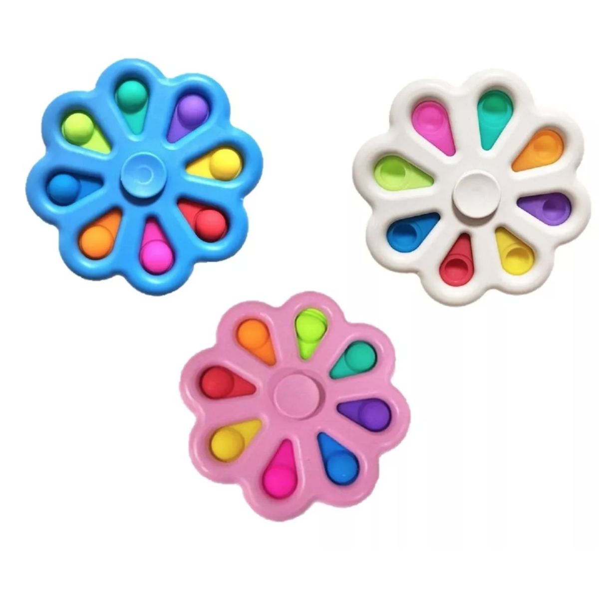 GENERICO - Spinner Pop It X 4 Juguete Sensorial Cotillón Activarte