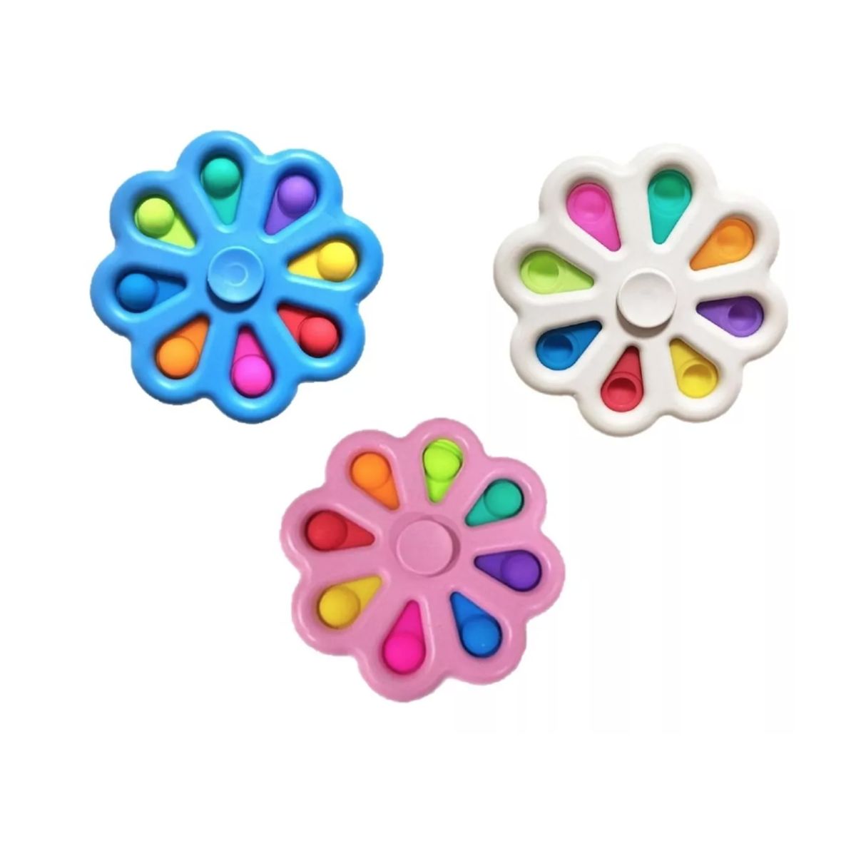 GENERICO - Spinner Pop It X 4 Juguete Sensorial Cotillón Activarte