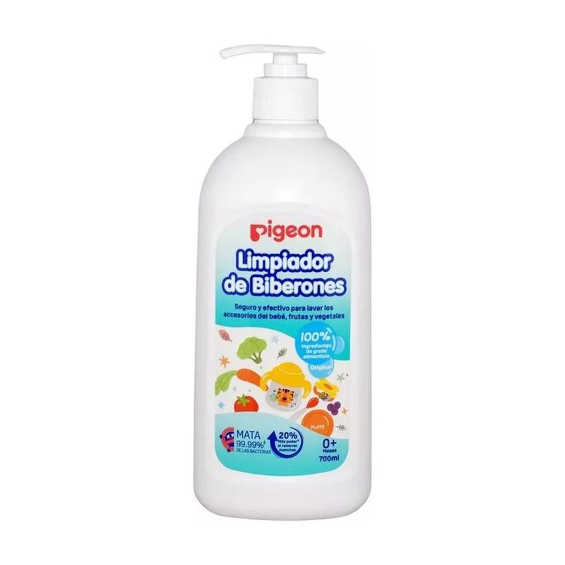 PIGEON - Liquido Limpiador De Mamaderas Biberones  Con Dispensador