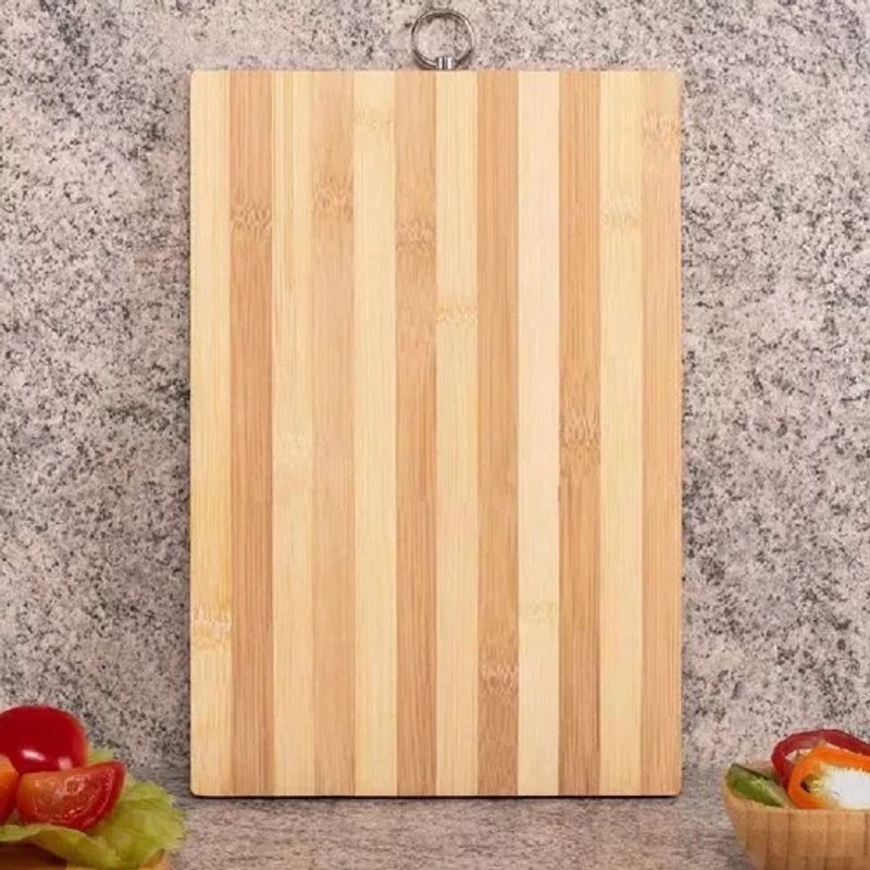 GENERICO - Tabla de cortar de bambú apta para cortar  26 cm x 36 cm