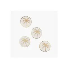 LOUNGE - Set Posavasos Boho Mármol Blanco