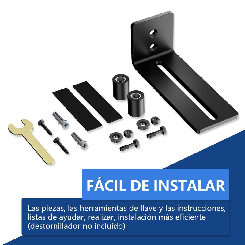 AIZO - 2 Pcs Ruedas Porton Tope De Puerta De Granero 8 En 1