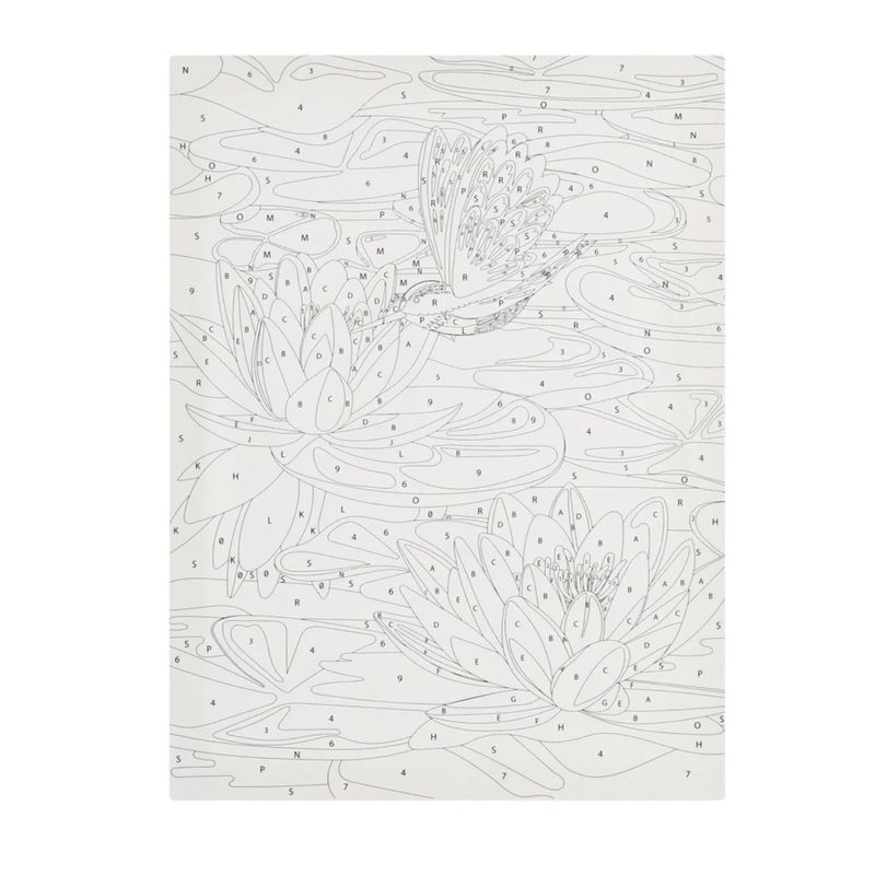 UNIVERSAL - Set Bastidor Lienzos 50x40cm Con Diseño Pintura Y Pincel