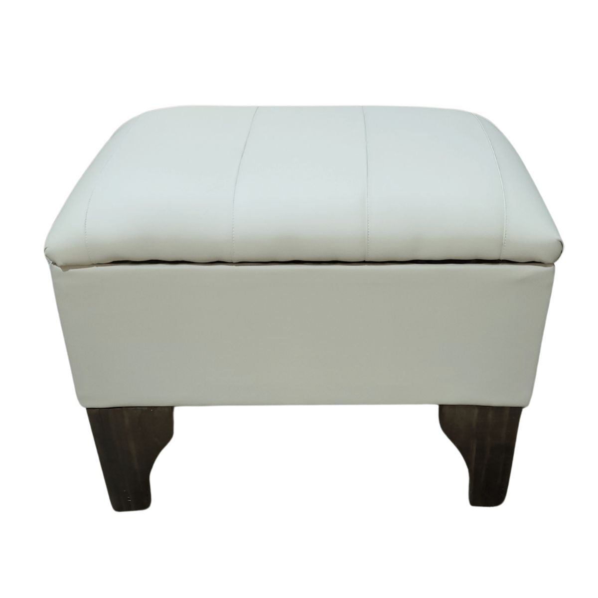 GENERICO - Baúl Tubular Beige Eco Cuero Muebles Rimar 60x40x45x20