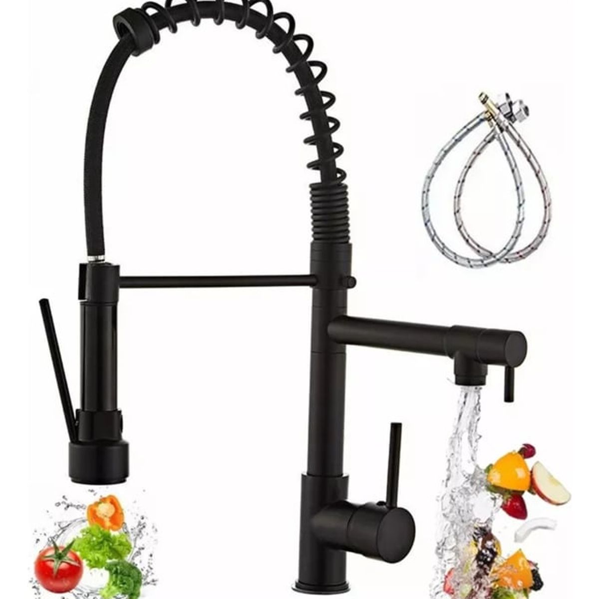 U BUY - Grifo Llave Lavaplatos Monomando Cocina Extensible Flexible
