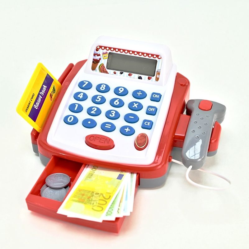 GENERICO - CAJA REGISTRADORA PARA NIÑOS CON ACCESORIOS Y SONIDOS