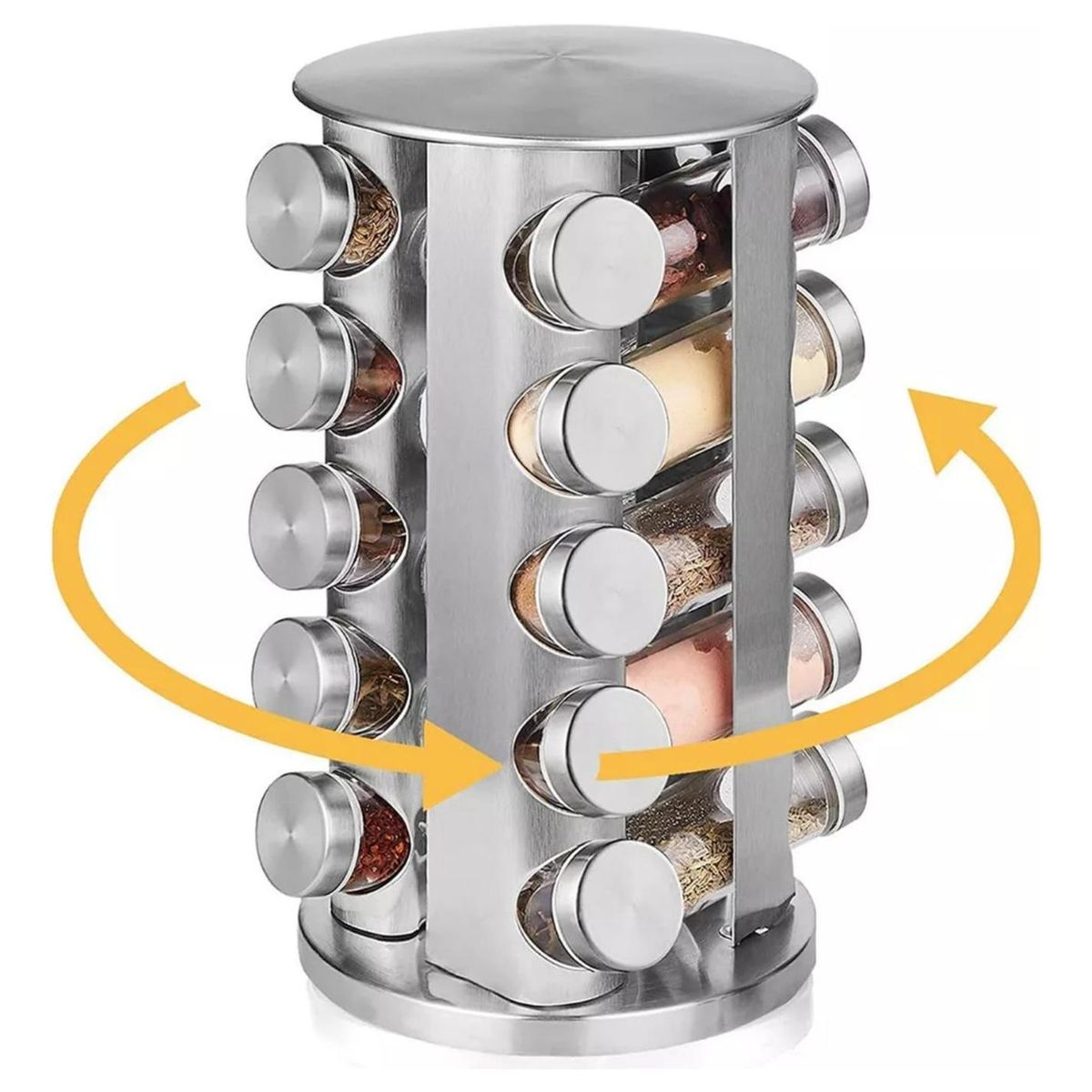 IMPORTCLICK - Set Especieros Aliños Giratorio 20 Frascos Cocina IMPORTCLICK