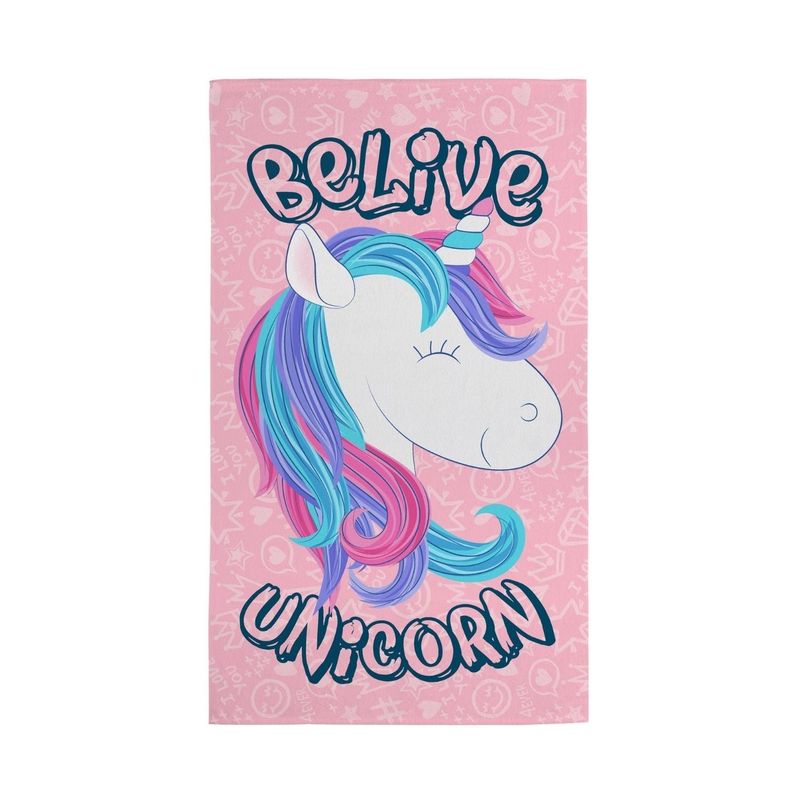 TEKA - Toalla de Baño Candy Unicornio - 65 x 115cm - 300 gm² - Algodón - Teka