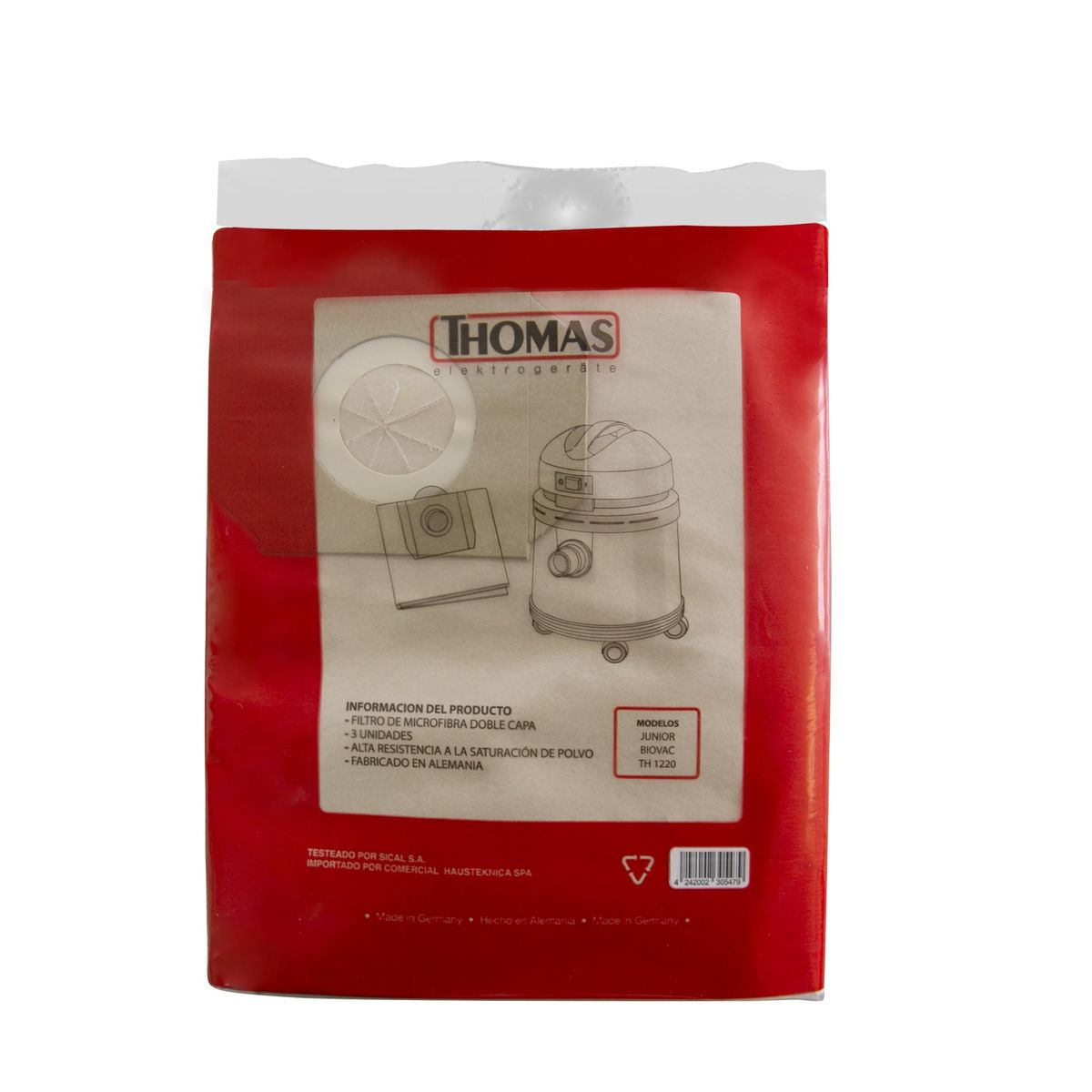 THOMAS - Filtro de aspiradora de tambor Thomas