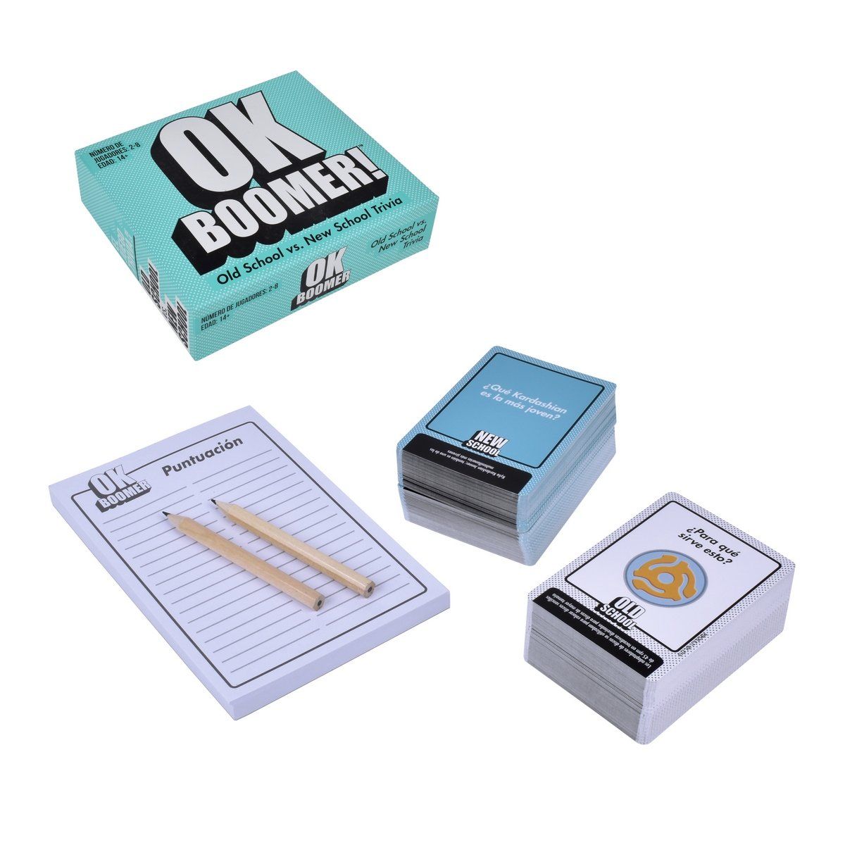 ANSALDO GAMES - Juego de mesa Ok Boomer cartas de preguntas