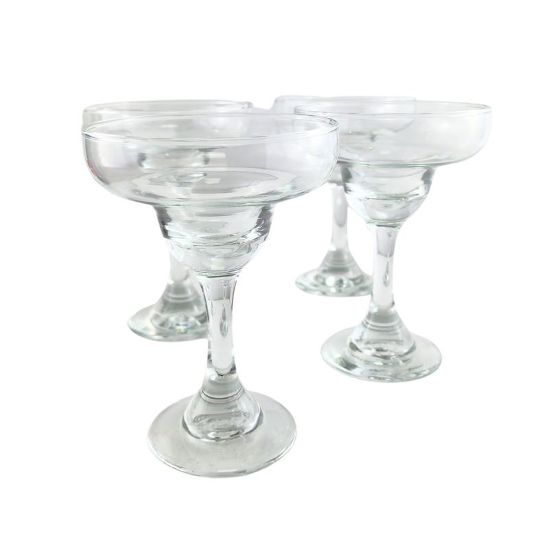 CRISTAR - Set 4 Copas Margarita de 266ml Menaje Cocteleria Cocina