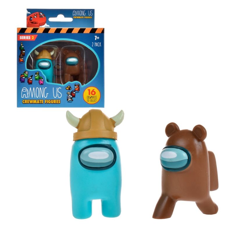 AMONG US - PACK 2 FIGURAS DE 5 CMS AMONG US - CELESTE GORRO VIKINGO