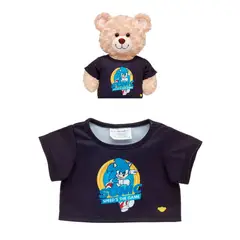 BUILD A BEAR - POLERA SONIC NEGRA BUILD-A-BEAR