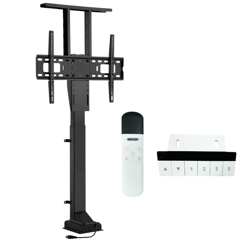 GENERICO - Soporte Tv Motorizado Elevador Con Tope Repisa 40 A 70