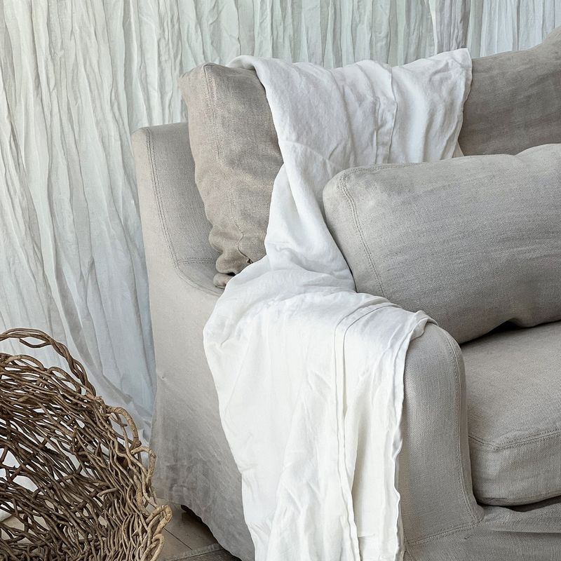 NATURALINO - Chal o Funda Piecera Maxi Blanco - Naturalino