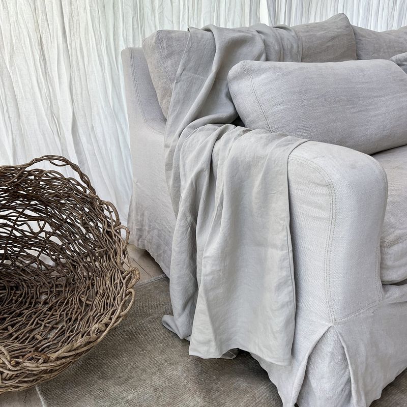 NATURALINO - Chal o Funda Piecera Loa Standard Beige Claro - Naturalino