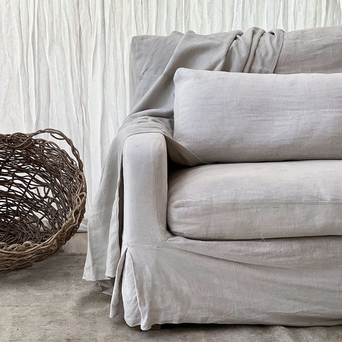 NATURALINO - Chal o Funda Piecera Loa Mini Beige Claro - Naturalino