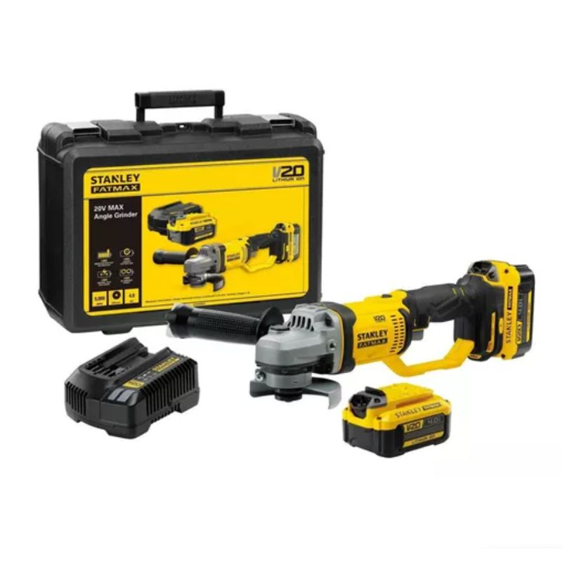 STANLEY - Miniesmeril Angular Inalámbrico Stanley Scg400m2k + Accesorio