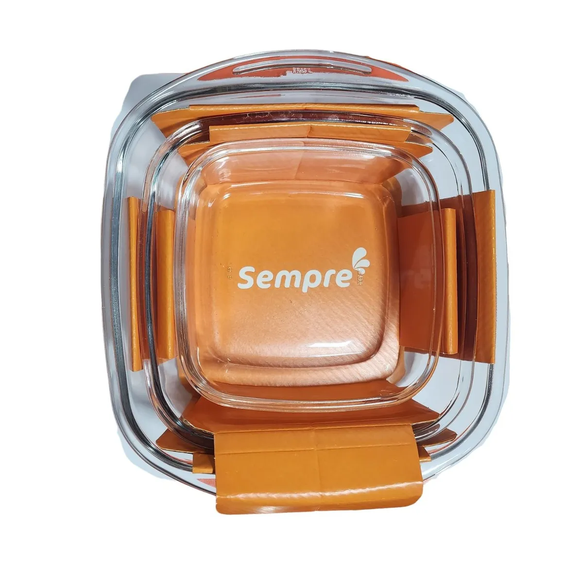 SEMPRE - Set 3 Fuentes Cuadradas Sempre para Horno Menaje Cocina