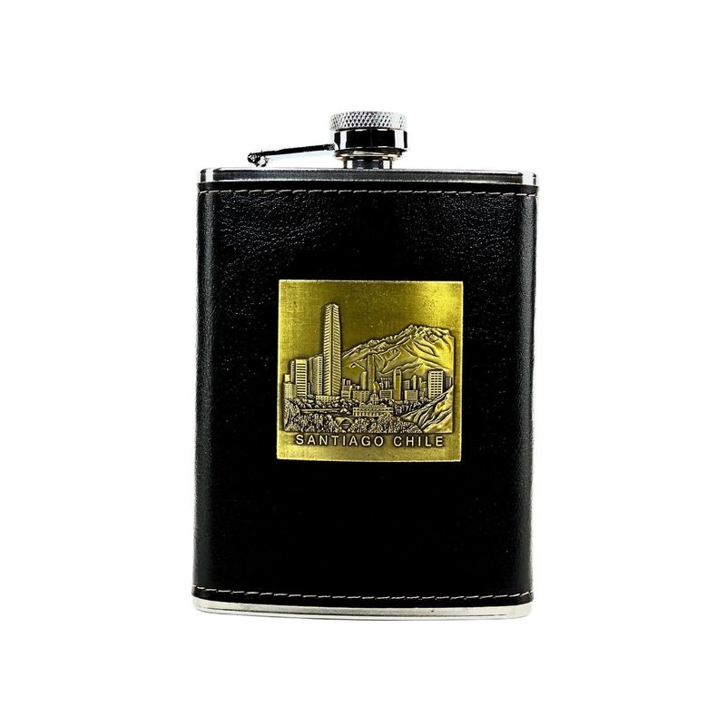 SOLEIO - Licorera Petaca Acero Inoxidable 235 ml Santiago