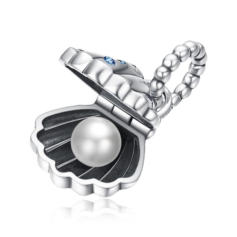 ELBAULDEJUMA - Charm dije abalorio ostra almeja plata 925