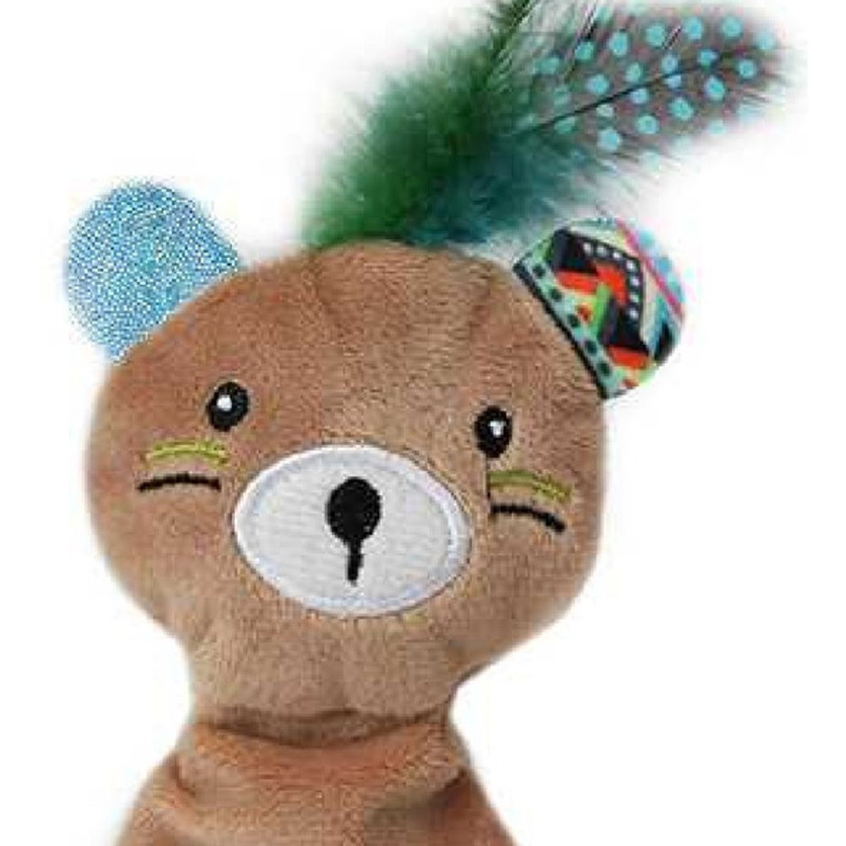 GENERICO - Juguete Para Gatos Oso Interactivo Con Plumas - Brnx