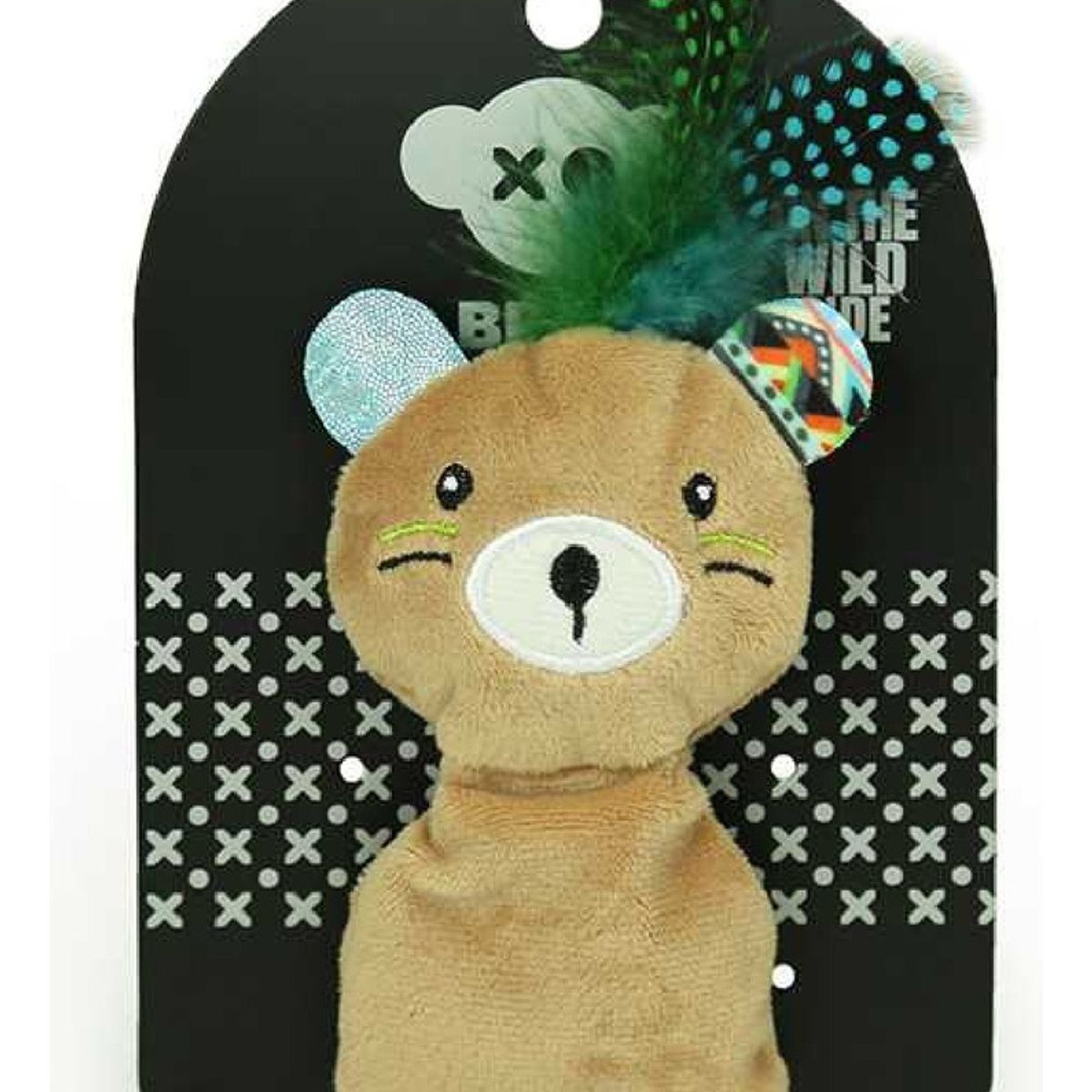 GENERICO - Juguete Para Gatos Oso Interactivo Con Plumas - Brnx