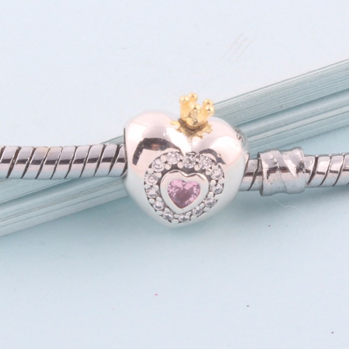 ELBAULDEJUMA - Charm dije abalorio pulsera colgante corazón princesa