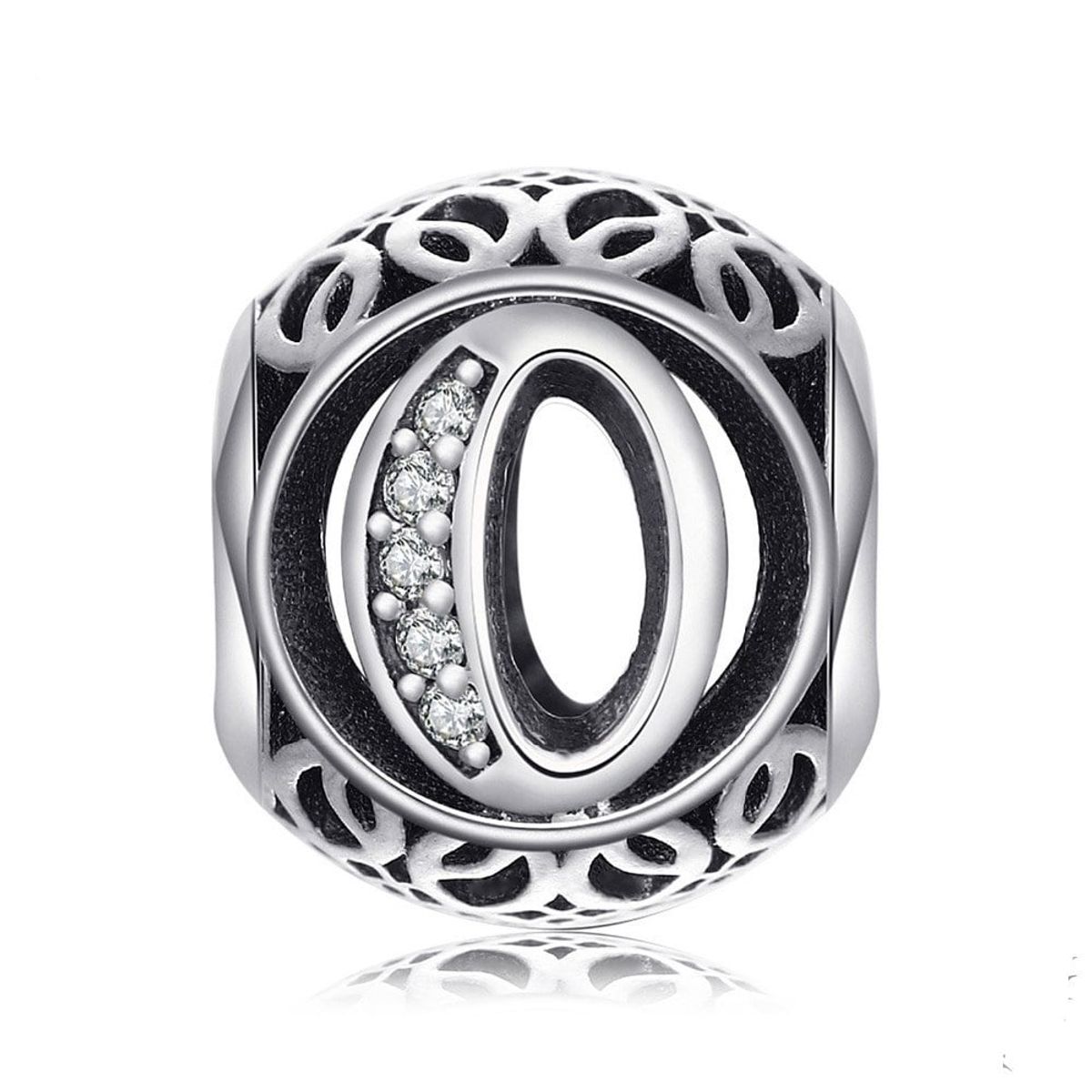 ELBAULDEJUMA - Charm dije abalorio letras pulsera colgante plata 925