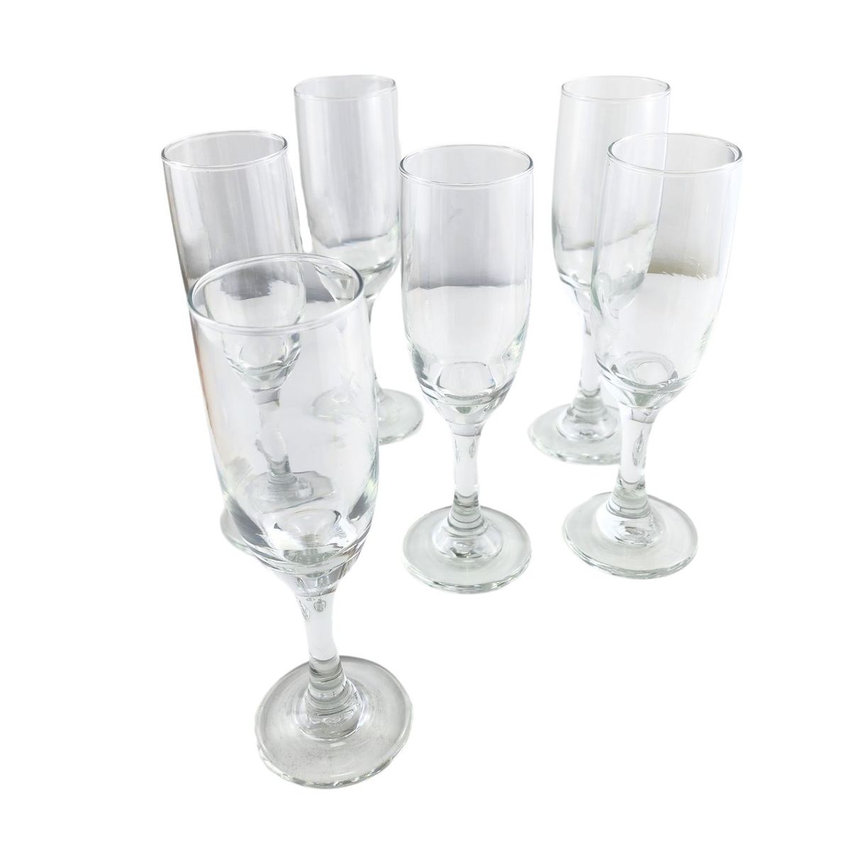 CRISTAR - Set 6 Copas Champagne Modelo Versalles de 176mL